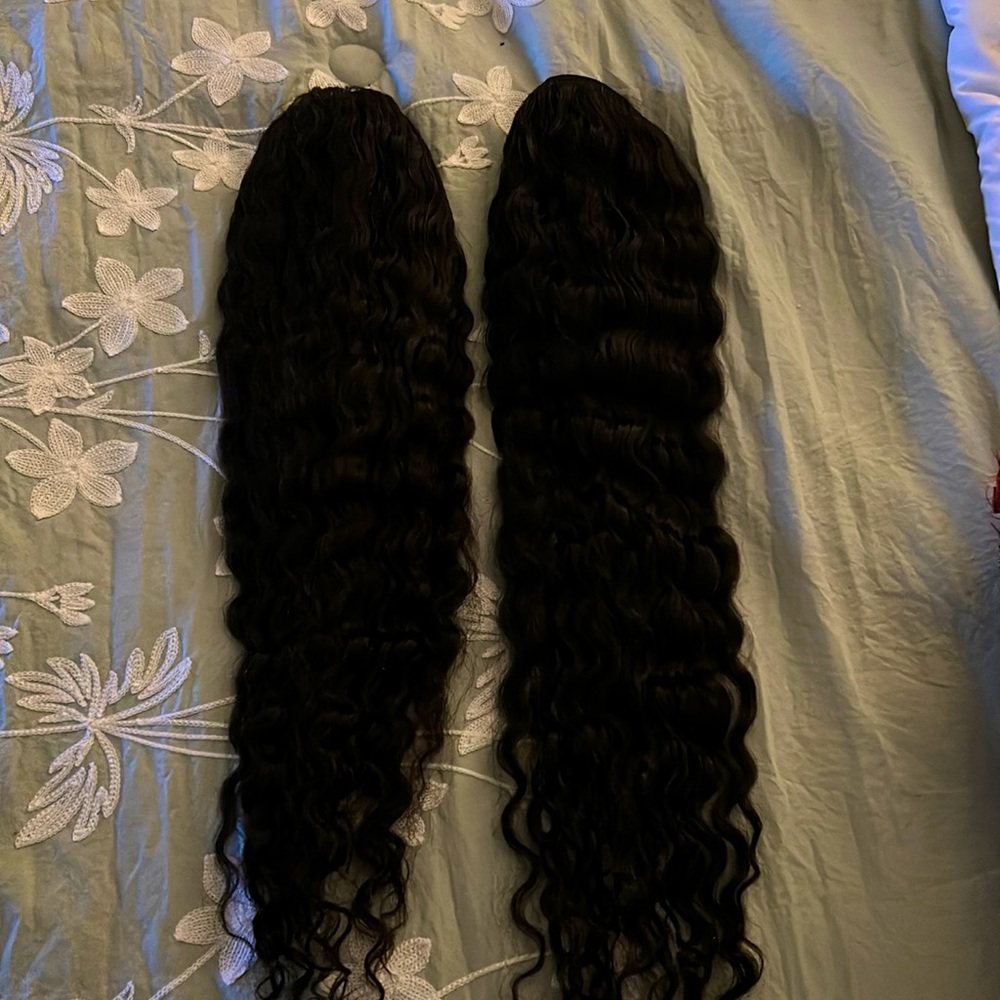 Two Human Hair Headband wigs …